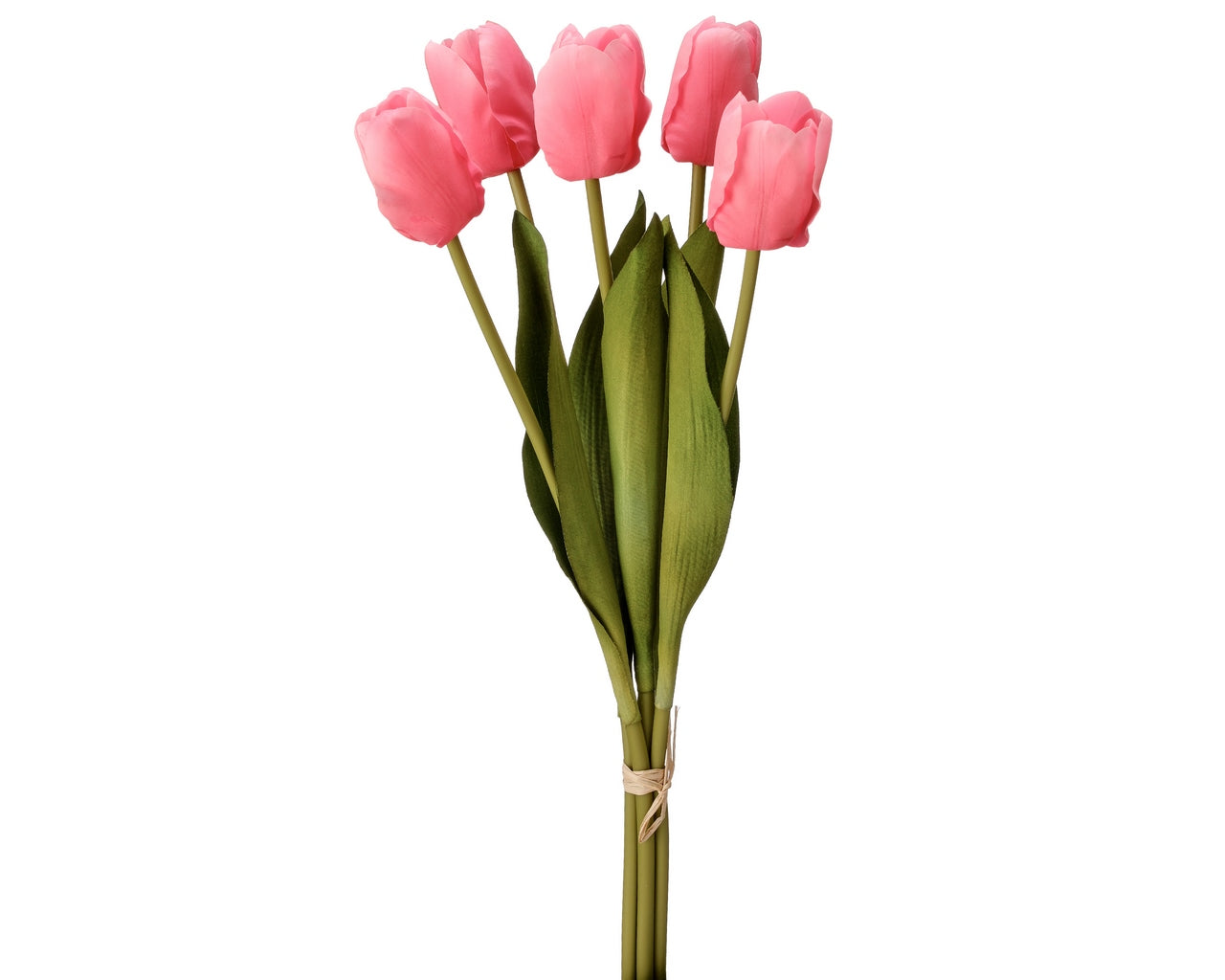 17.5″ REAL TOUCH HOLLAND TULIP BUNDLE X5 – PINK
