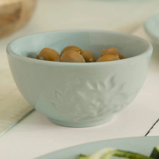 Upper Crust Ceramic Dessert Bowl-Aqua Blue