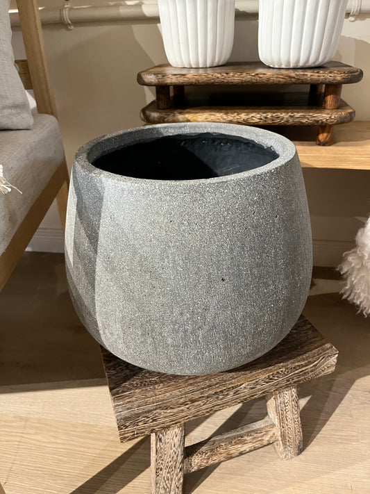 Gray Cement Planter