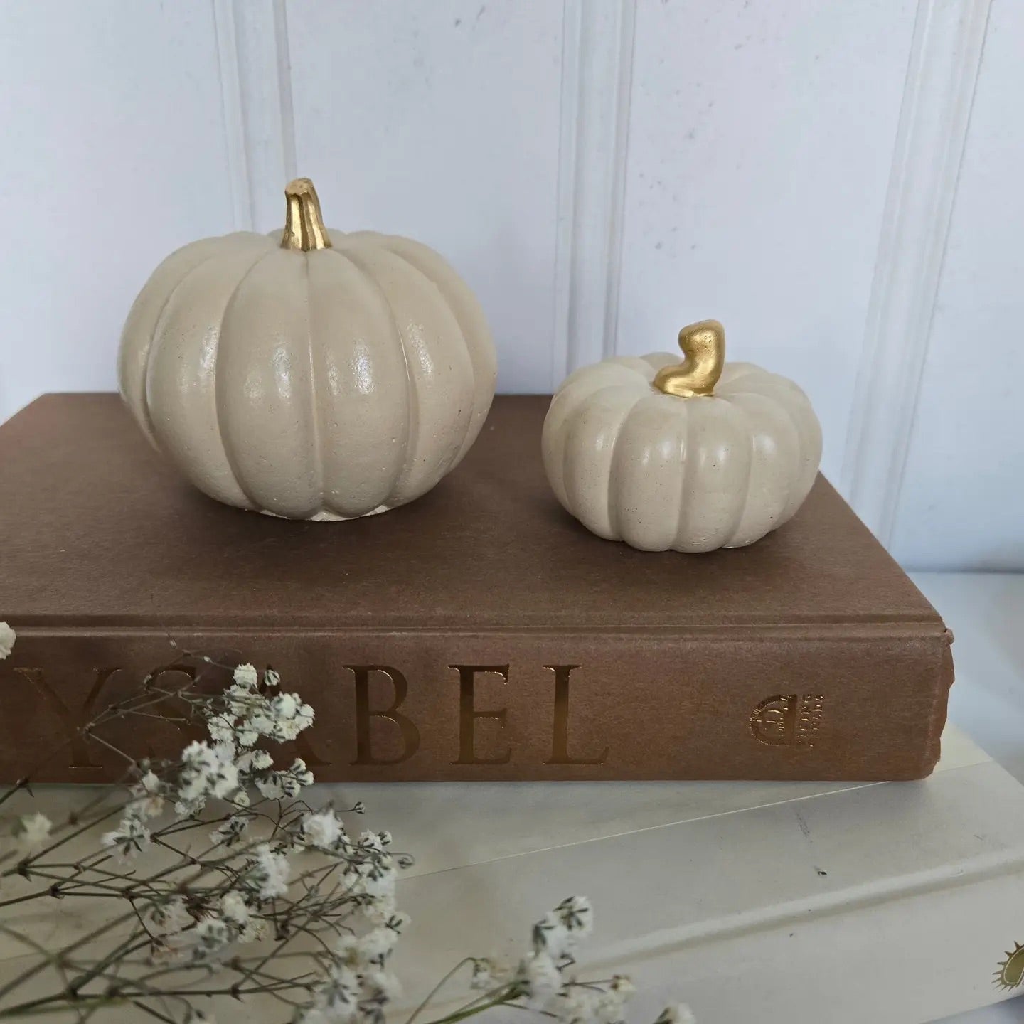 Pumpkin Decor- Cream “Mini”