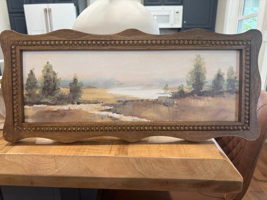Landscape Wall Art -Scallop Frame