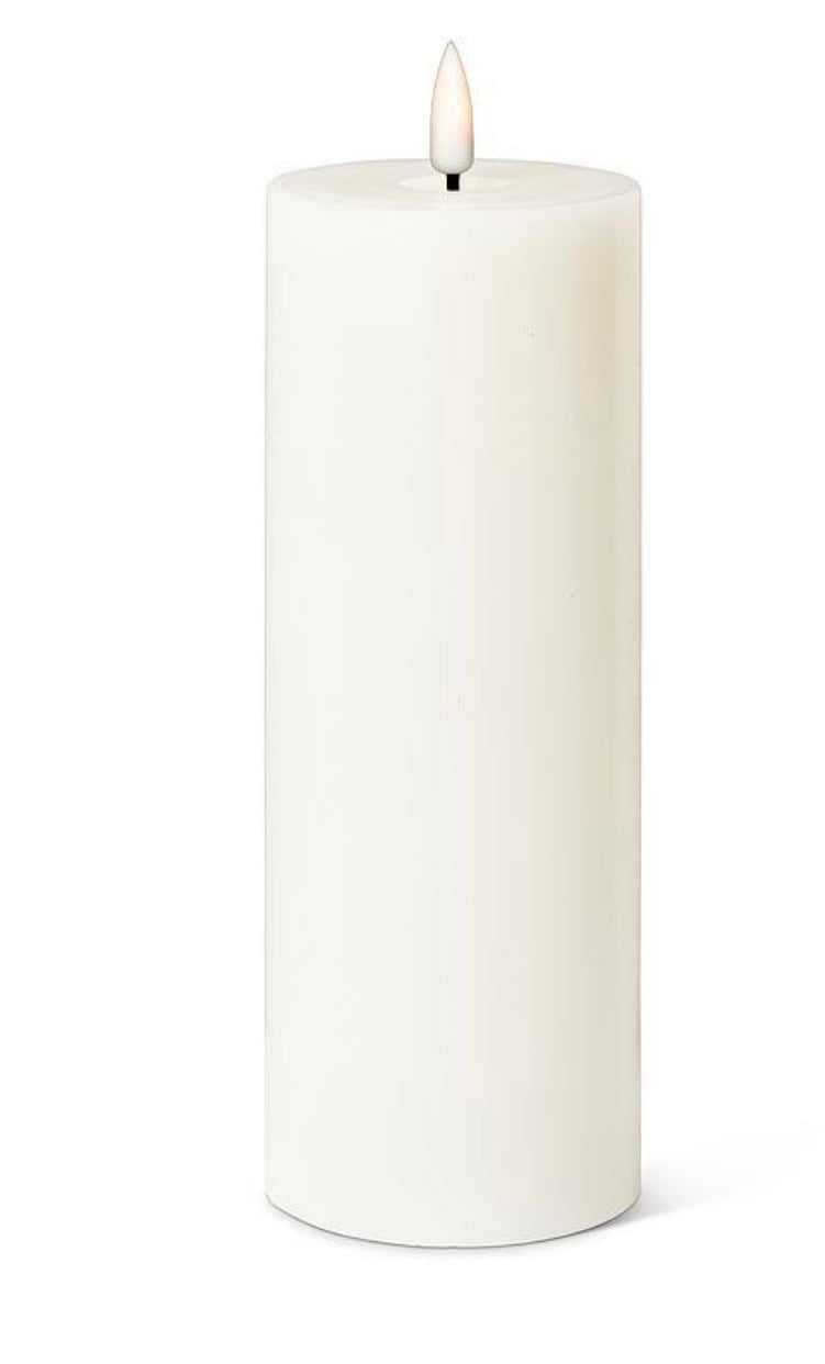 LED Pillar Candle 3x8-Sand