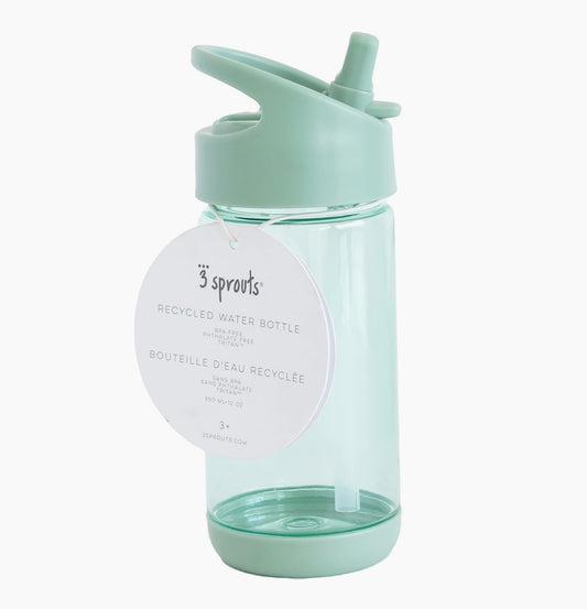 Kids Recycled Plastic Water Bottle - Green