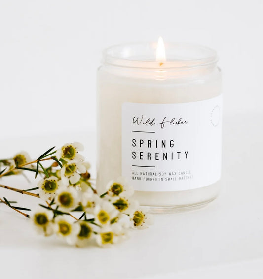 Spring Serenity Soy Candle-Single Wick