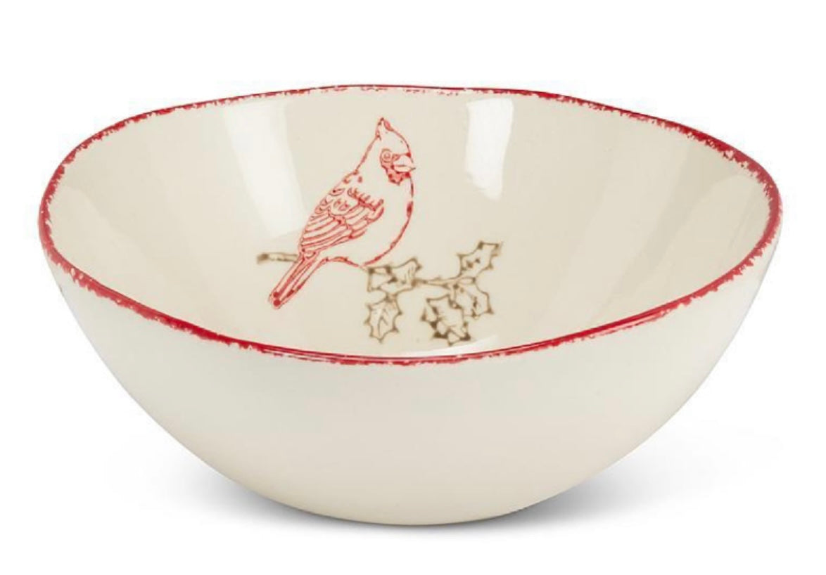 Stamped Cardinal Bowl-Large