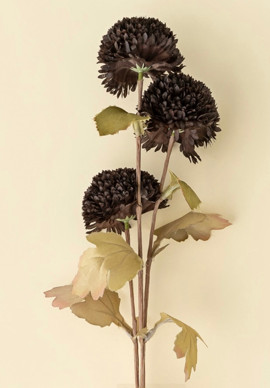 Pom Pom Floral Spray-Midnight