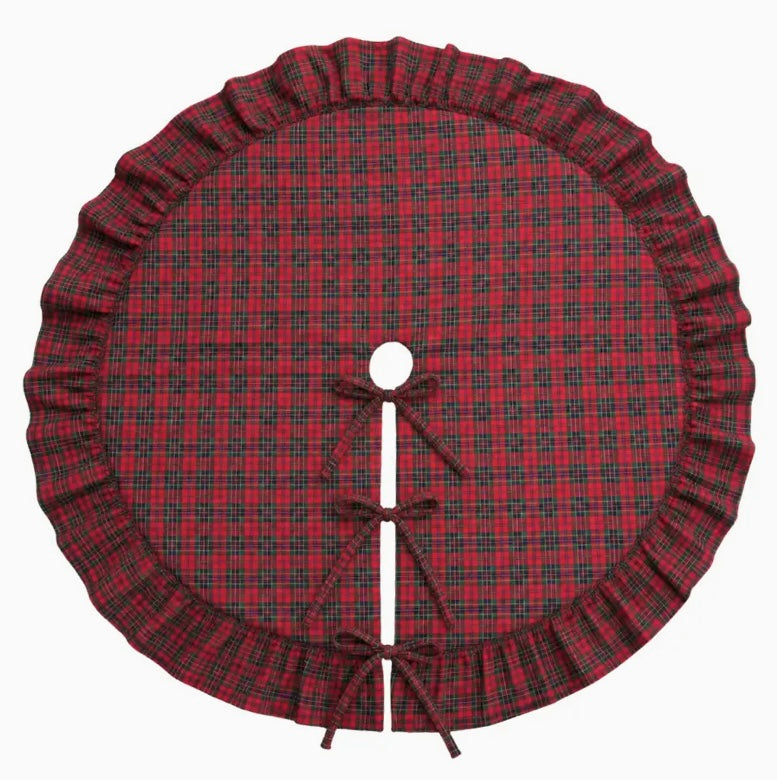 Red Plaid Tree Skirt