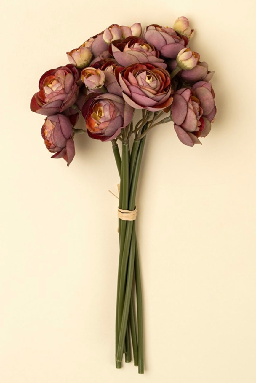 Indaba Ranuncula Bouquet-Deep Pink