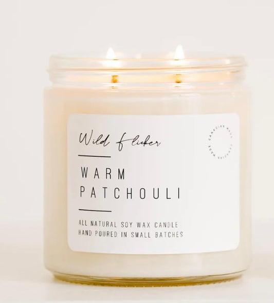 Warm Patchouli Double Wick Candle