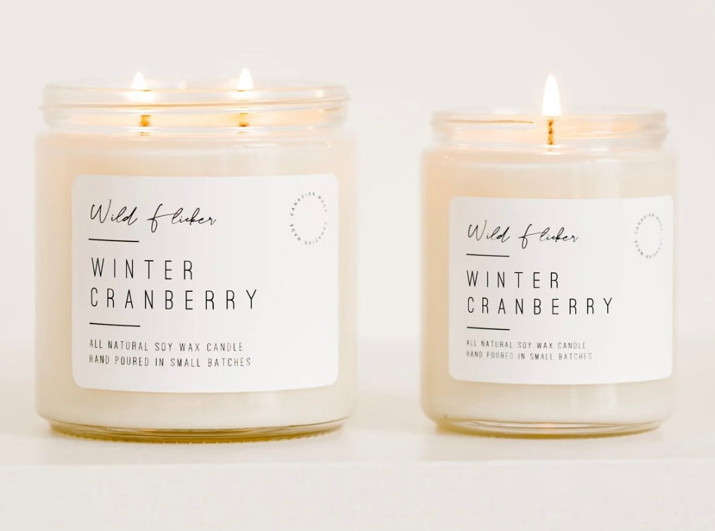 Winter Cranberry Double Wick Candle