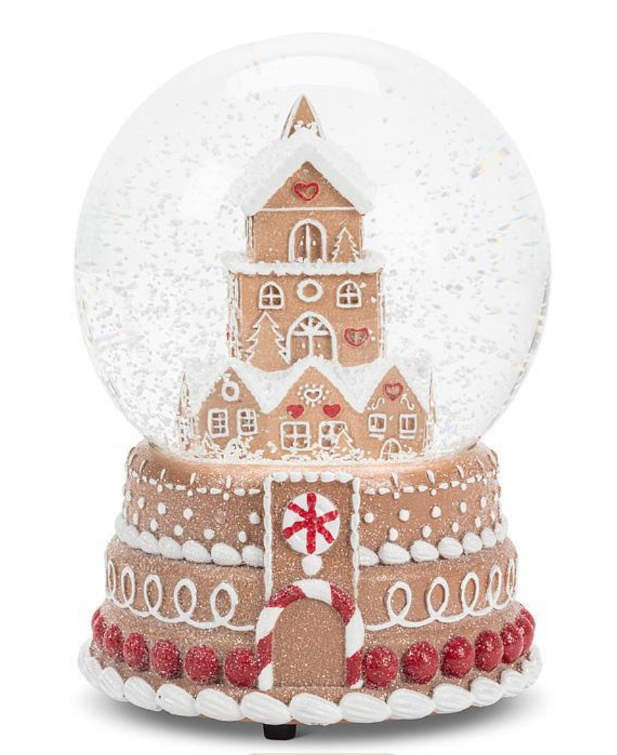 Gingerbread House Snow Globe