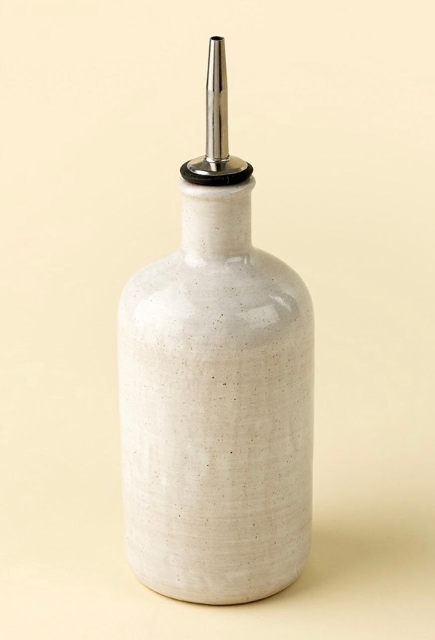 White Ceramic Cruet-Small
