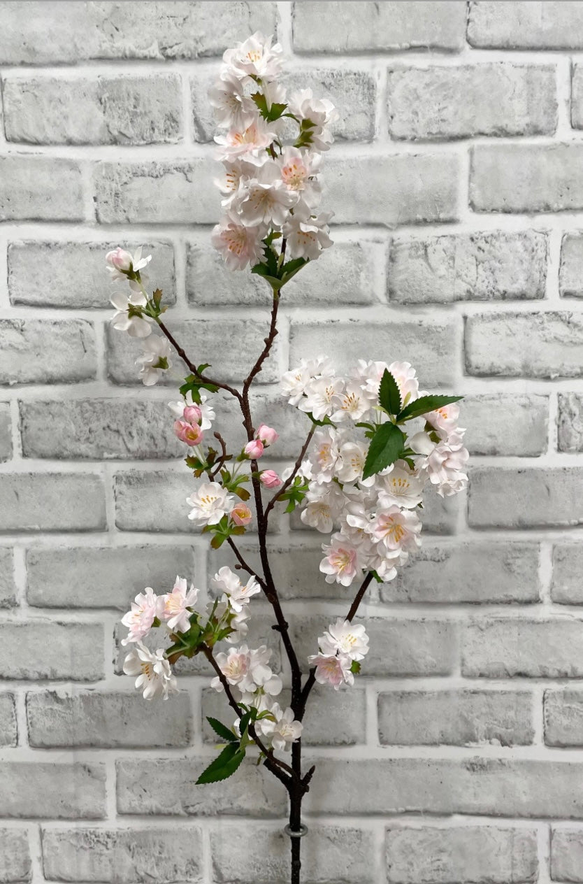 36” Light Pink Cherry Blossom Stem