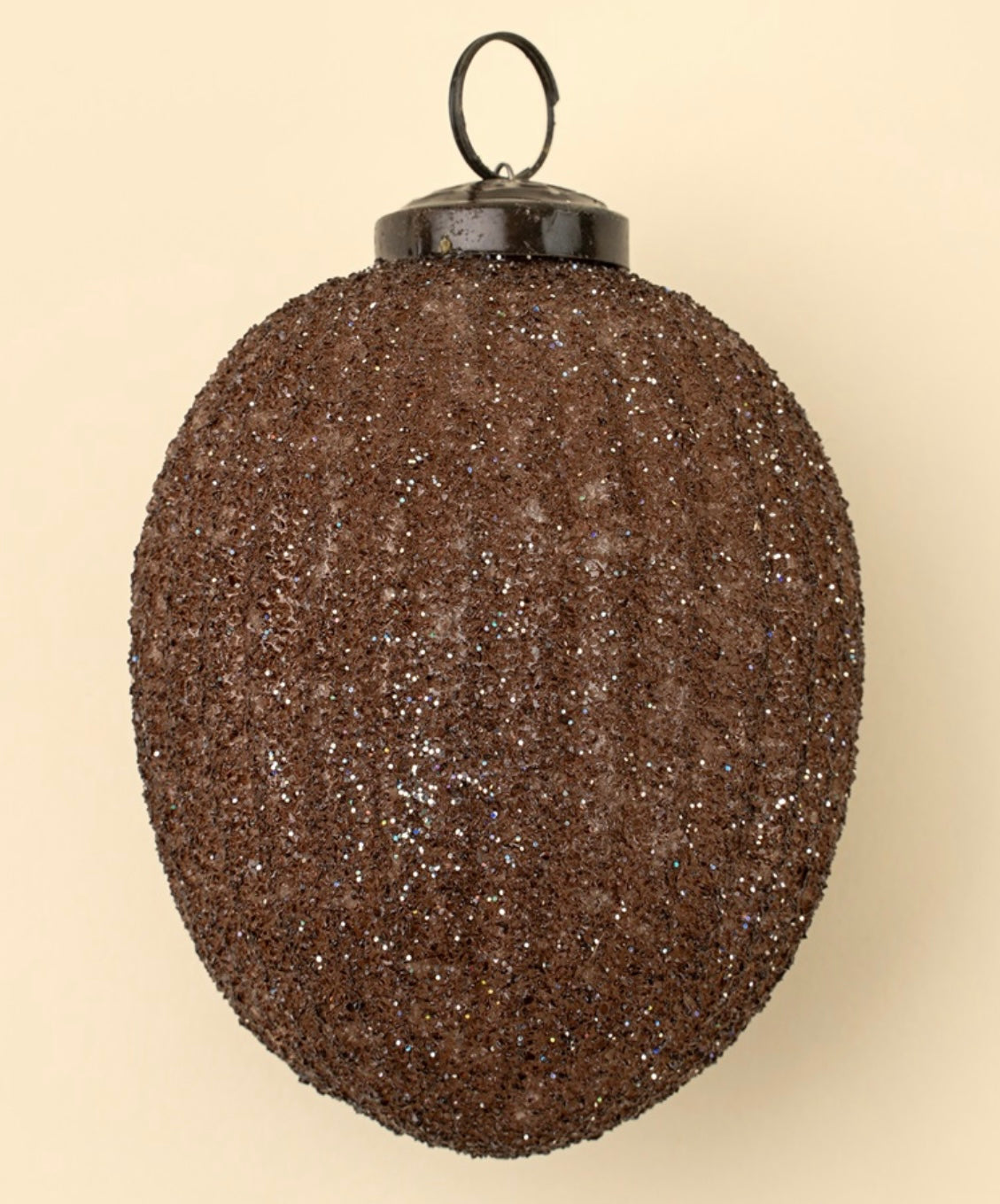 Ethereal Egg Ornament-Dark Brown