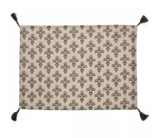 Reversible Placemat-Brown Floral