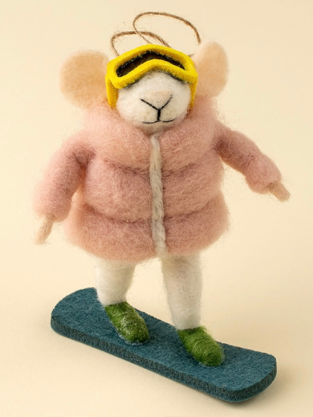 Snowboard Sadie Mouse Ornament