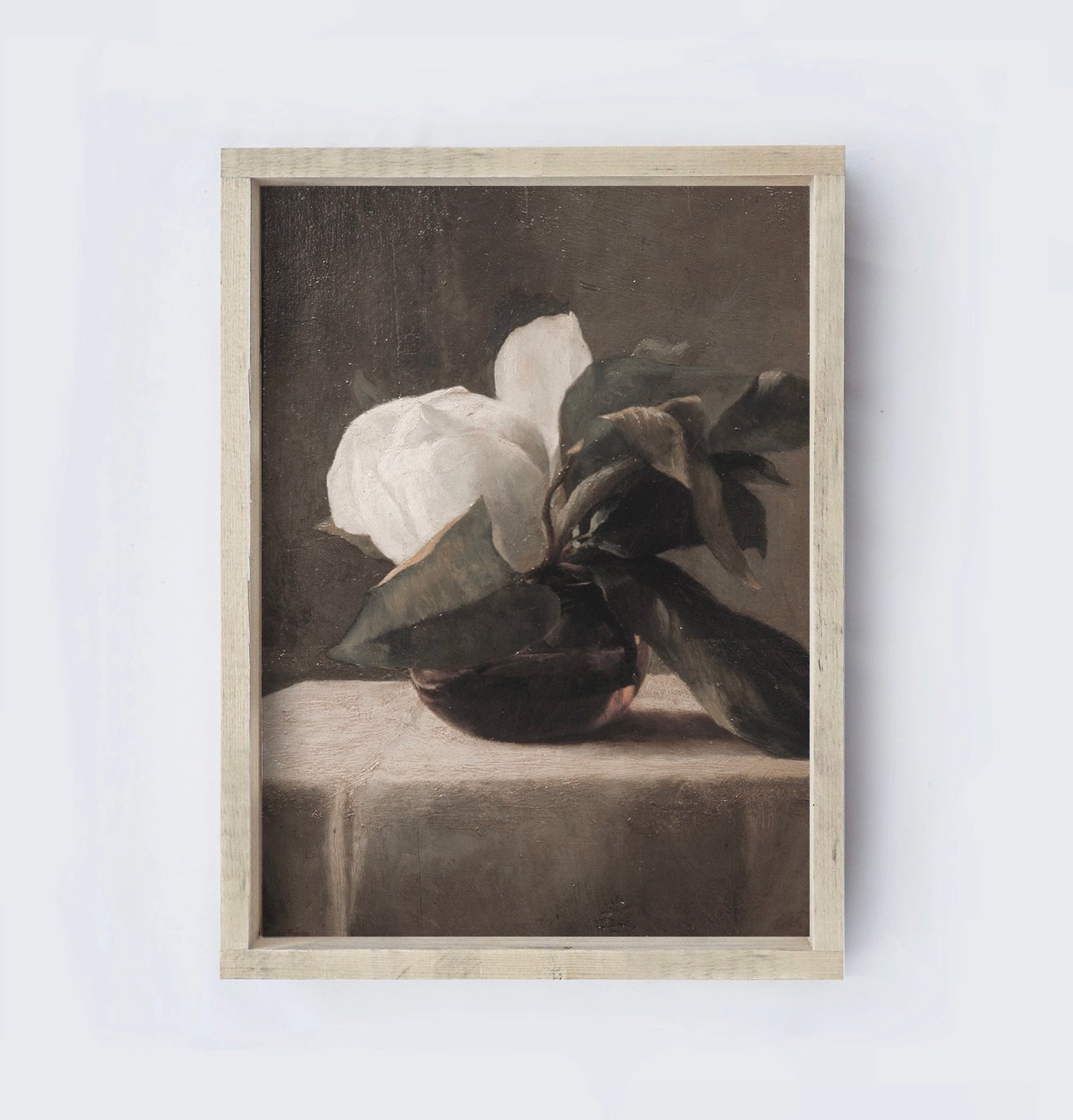 Framed Magnolia Painting-12’’x9”