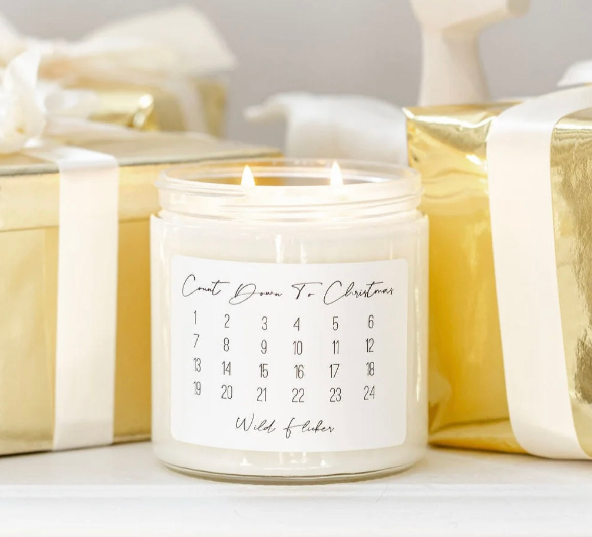 Countdown to Christmas Candle