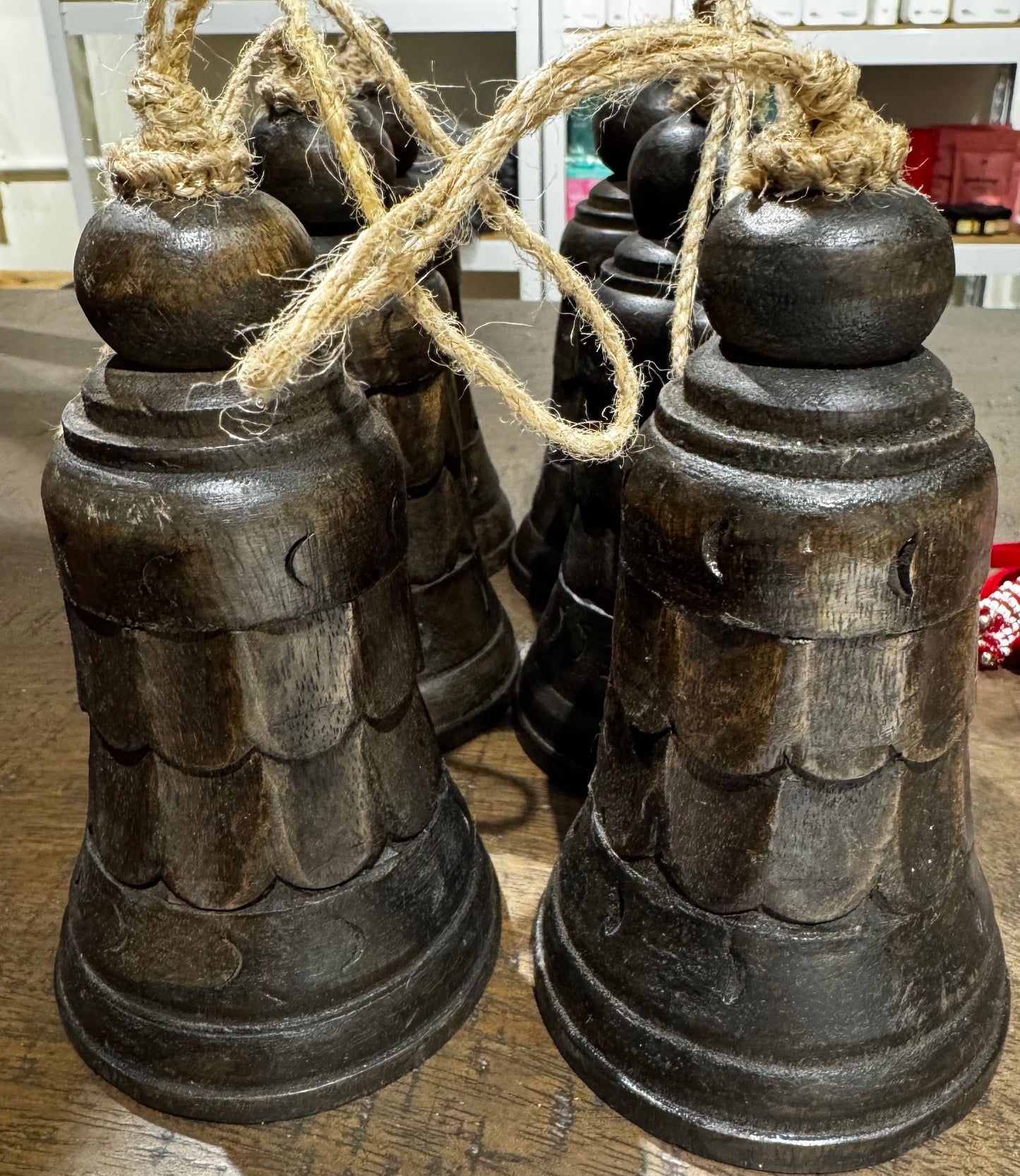 Carved Wood Bell
