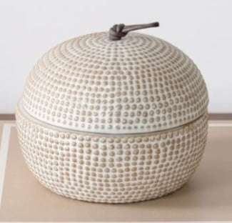 Dot Pattern Ceramic Canister