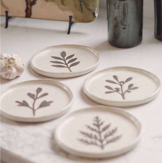 Pressed Bottom Botanical Plate
