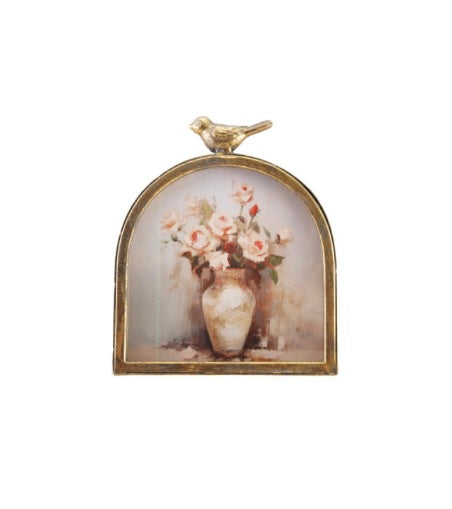 Metal Photo Frame w/Bird