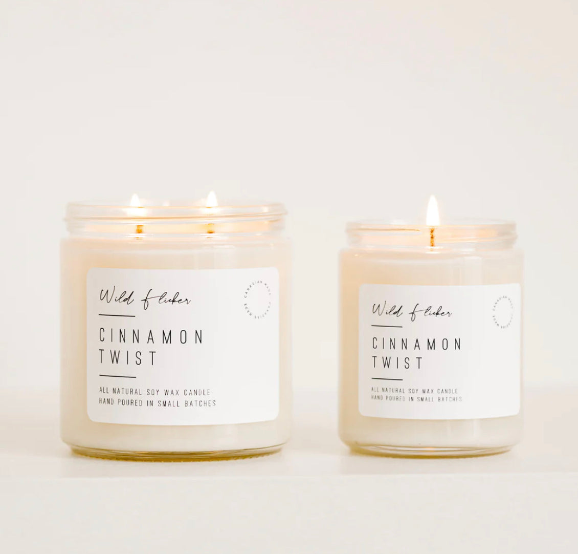 Wild Flicker “Cinnamon Twist” Double Wick – The Perfect Piece Home Shoppe