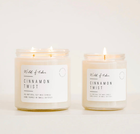 Wild Flicker “Cinnamon Twist” Double Wick