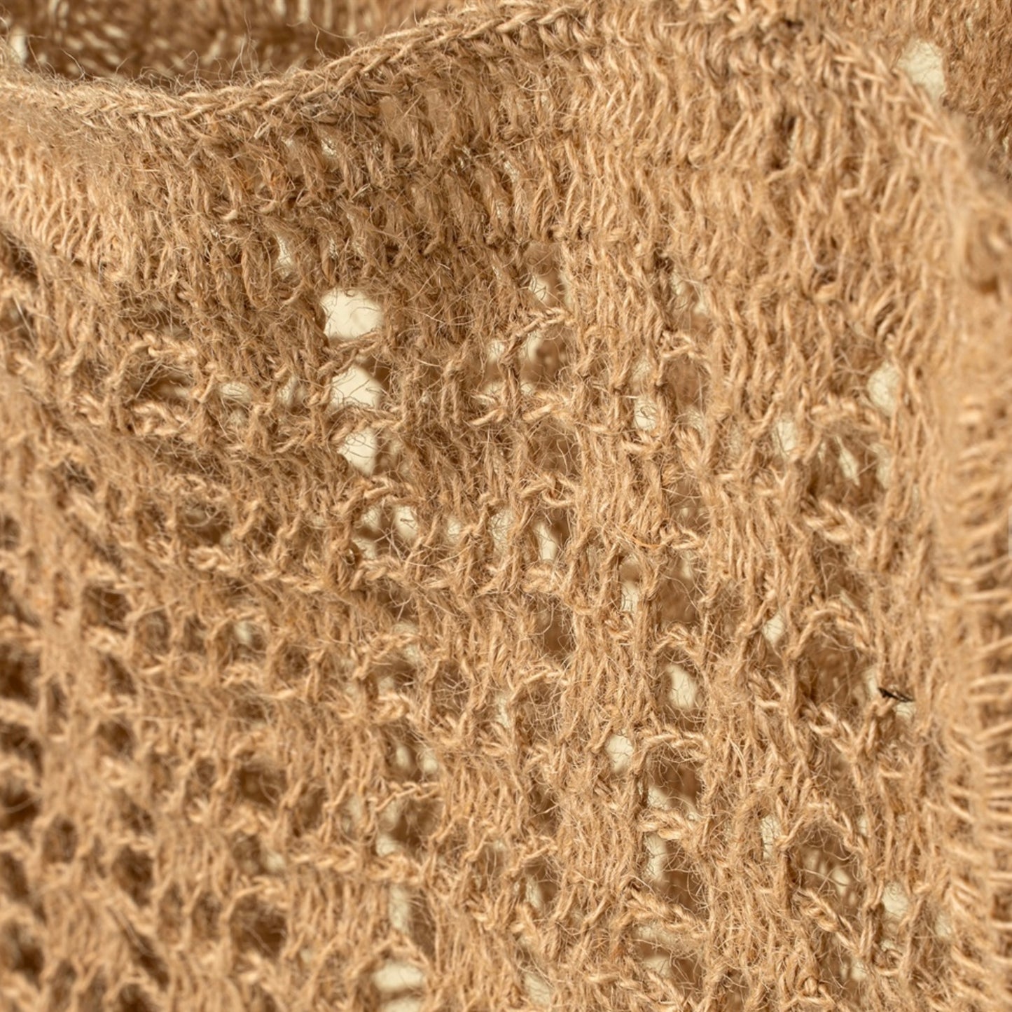 Crocheted Jute Market Bag-Natural