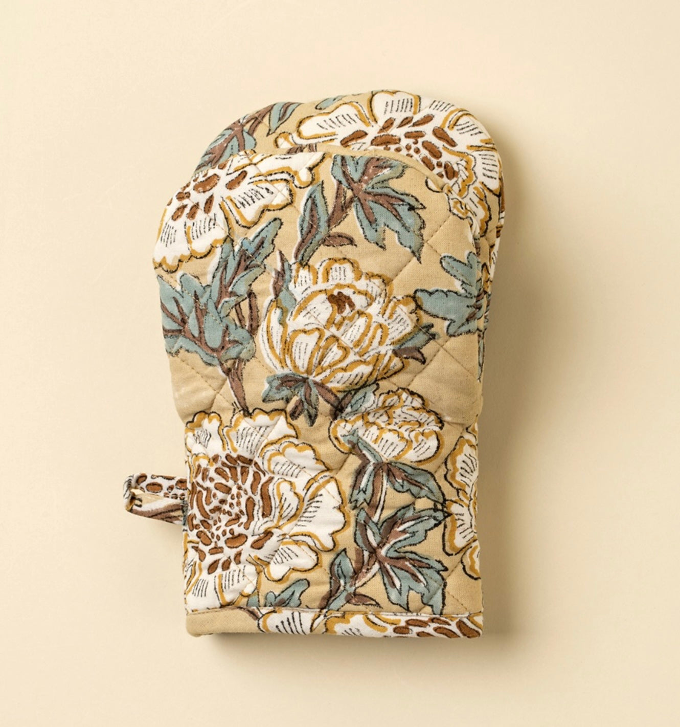 Indaba Lirien Block Print Oven Mitt
