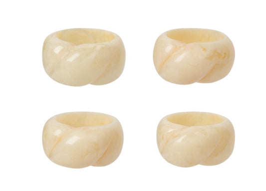 Ivory Resin Napkin Ring
