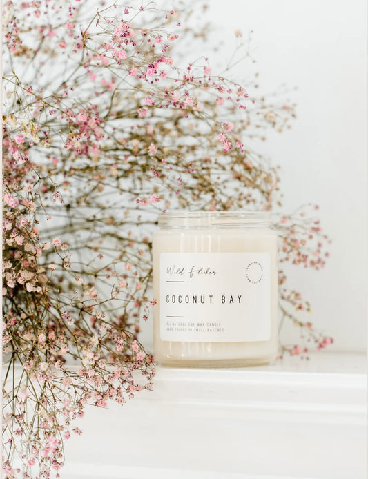 Coconut Bay Soy Wax Candle-Single Wick