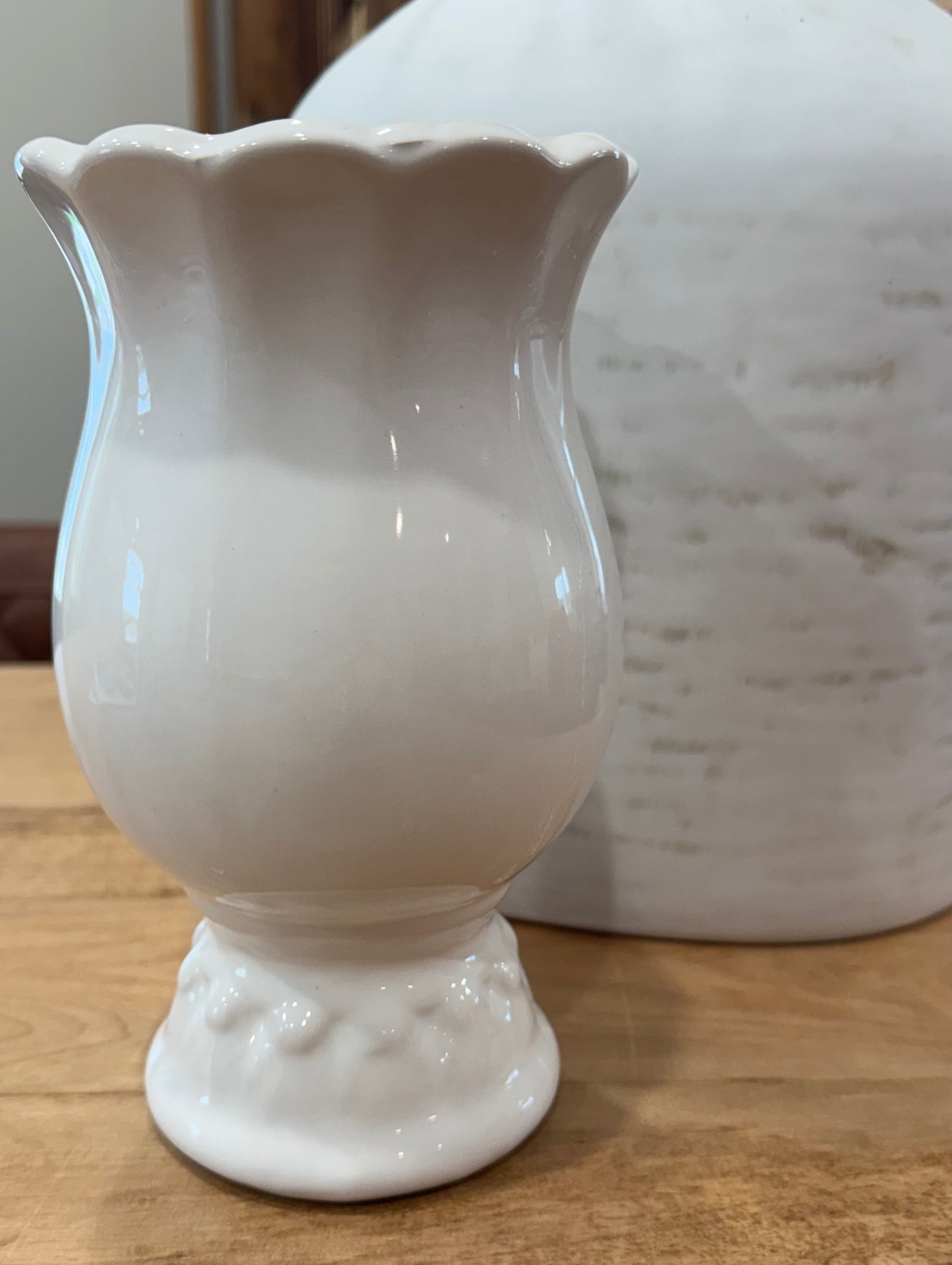 White Ceramic Urn Vase
