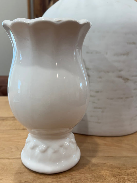 White Ceramic Urn Vase