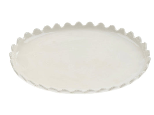 Scalloped Oval Tray