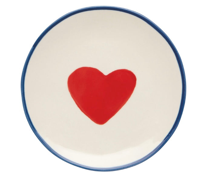 Big Heart Appetizer Plate