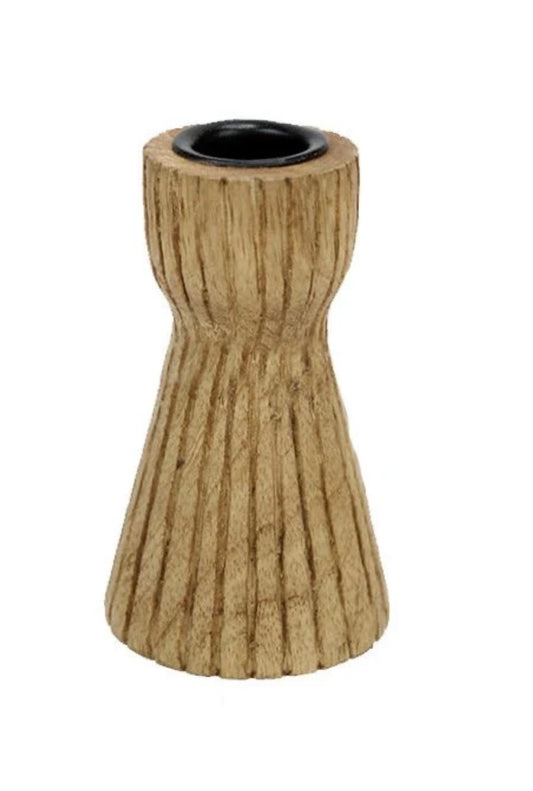 Wooden Taper Candle Holder-Small