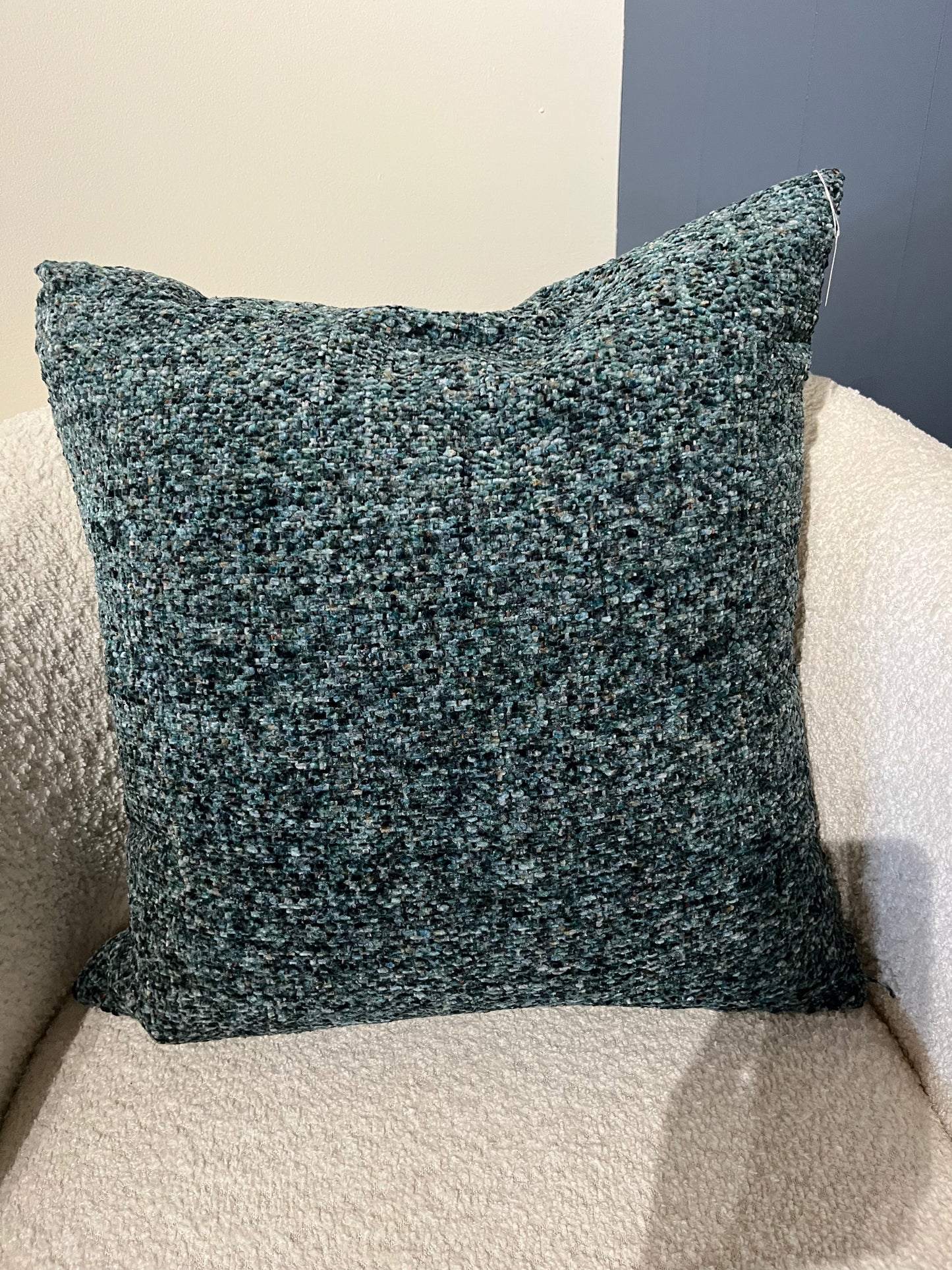 Turquoise Tweed Pillow
