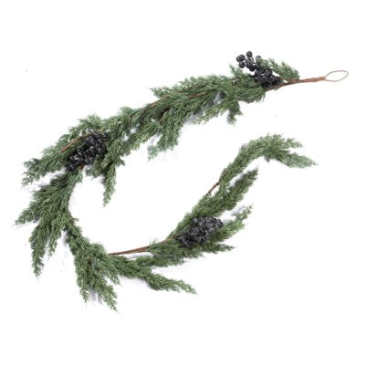 6’ Natures Touch Blue Star Juniper Garland