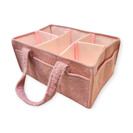 Teddy Diaper Caddy-Pink