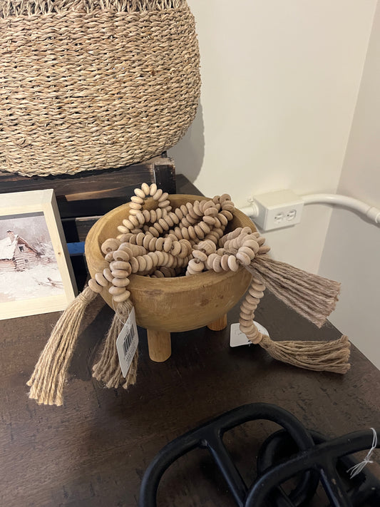 Wood bowl on Three Legs