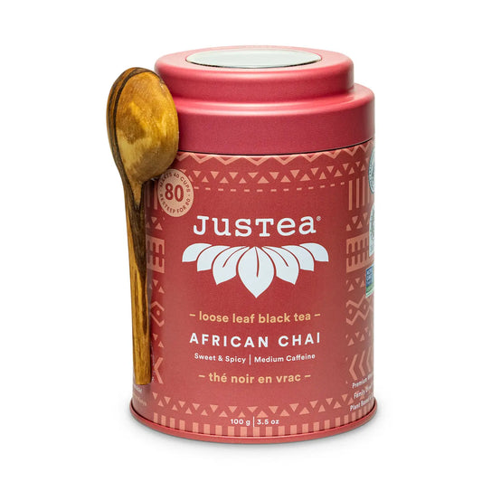 African Chai Tea Tin and Spoon