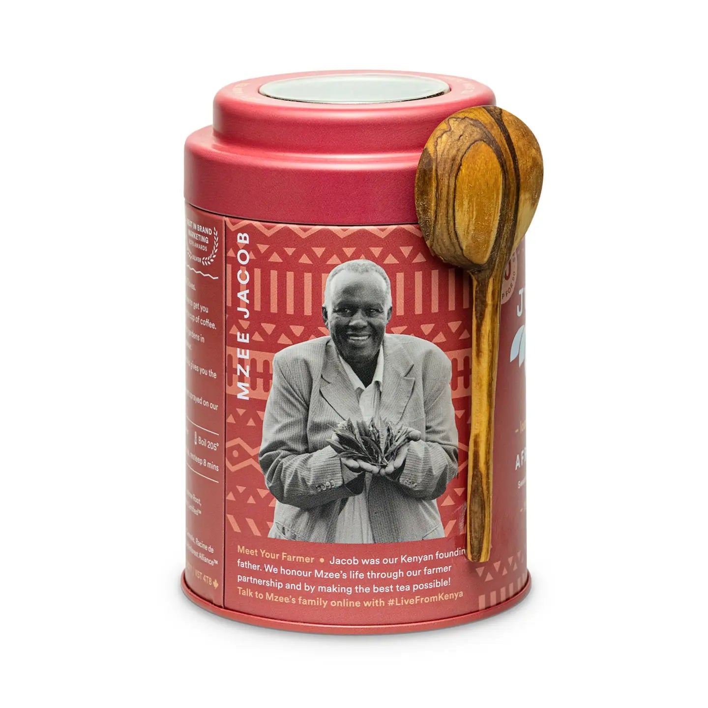 African Chai Tea Tin and Spoon