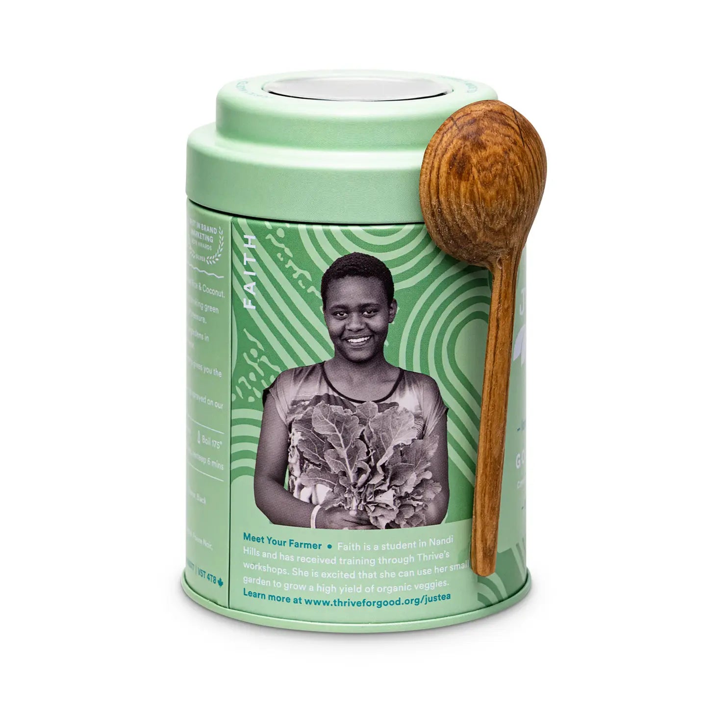 Coconut Green Tea Tin and Spoon