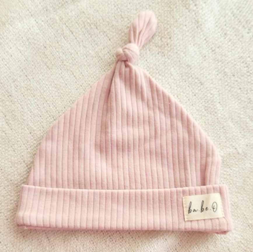 Knotted Cap-Blush