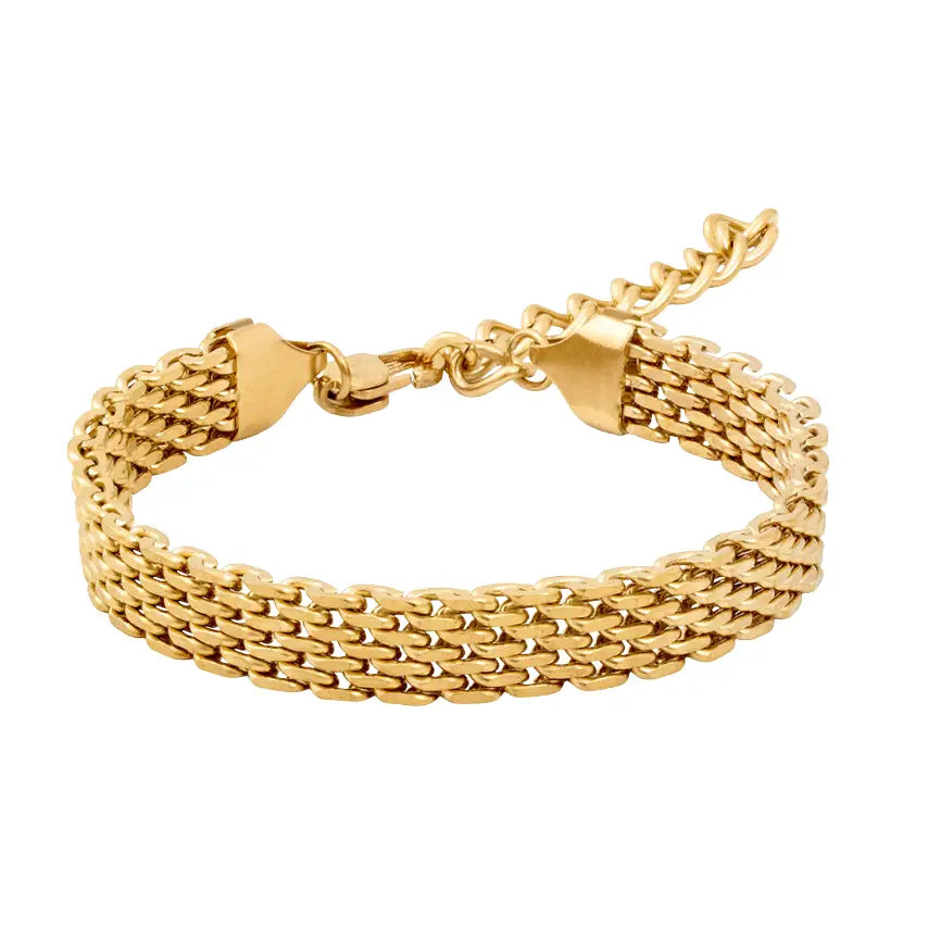 Bismarck Chain Bracelet-14k gold