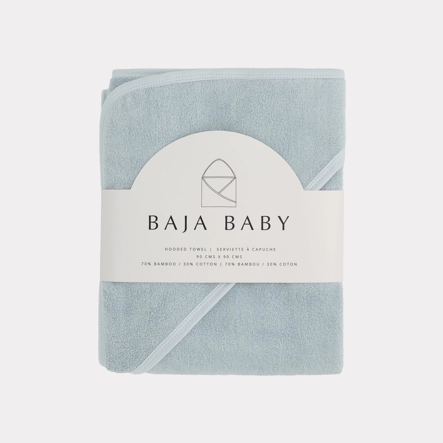Bamboo/Cotton Hooded Towel-Mist