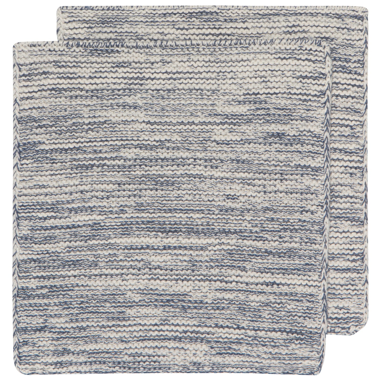 Danica Knit Dishcloths Set of 2-Midnight Blue