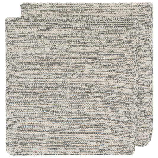 Danica Knit Dishcloths Set of 2-Jade Green