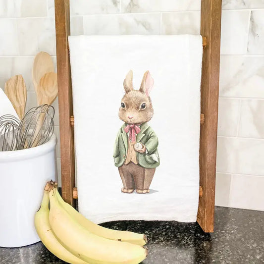 Cotton Tea Towel-Mr Rabbit